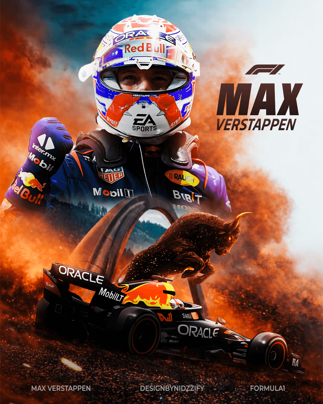 Cinematic Fire Landscape Background - Gallery 1